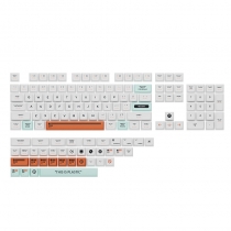 Plastic White 104+37 XDA-like Profile Keycap Set Cherry MX PBT Dye-subbed for Mechanical Gaming Keyboard